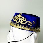 Феска восточная с золотым синяя