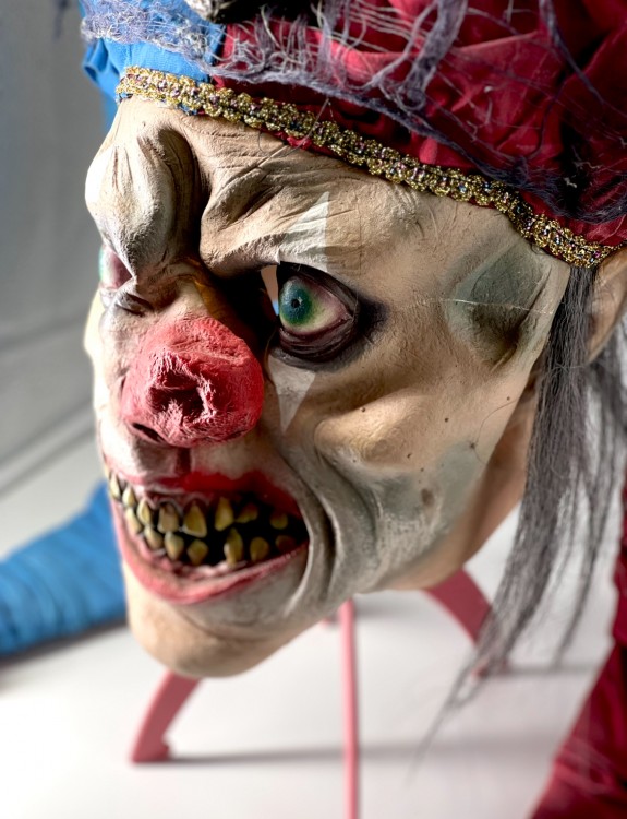 Маска Шут с колпаком латекс Маска Шут с колпаком латекс