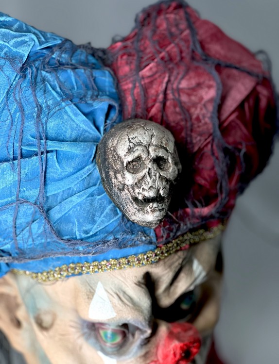 Маска Шут с колпаком латекс Маска Шут с колпаком латекс