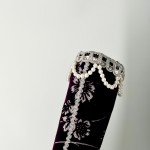 Шапка монгола высокая с жемчугом и росписью