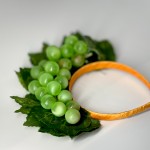 Обруч виноградинки зеленый осенний