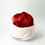 Шапка Деда Мороза красный бархат/мех