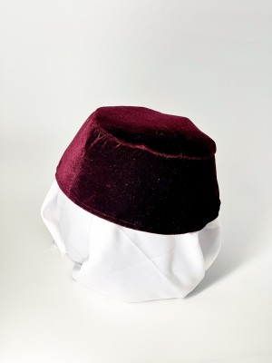 Феска восточная баклажан без вышивки