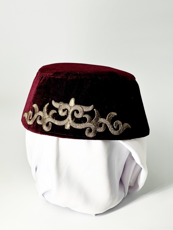 Феска восточная баклажан с вышивкой Феска восточная баклажан с вышивкой