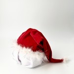 Колпак Санты красный, мех с люрексом Колпак Санты красный, мех с люрексом