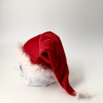 Колпак Санты красный, мех с люрексом Колпак Санты красный, мех с люрексом