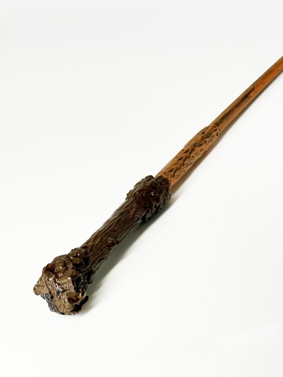 Палочка Гарри Поттера коричнево-оранжевая пластик