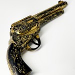 Пистолет пирата золотой кабура Пистолет пирата золотой кабура