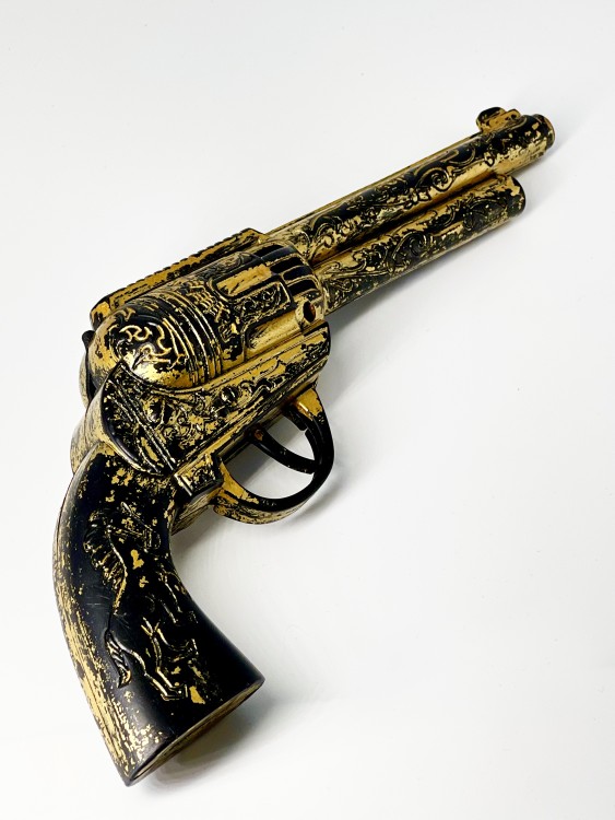 Пистолет пирата золотой кабура Пистолет пирата золотой кабура