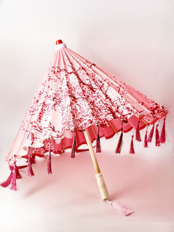 Зонтик Китайский большой малиновый/розовый Зонтик Китайский большой малиновый/розовый