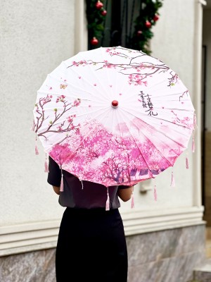 Зонтик Китайский большой розовый