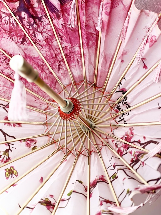 Зонтик Китайский большой розовый Зонтик Китайский большой розовый