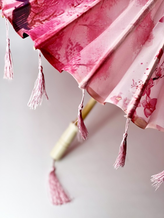 Зонтик Китайский большой розовый Зонтик Китайский большой розовый