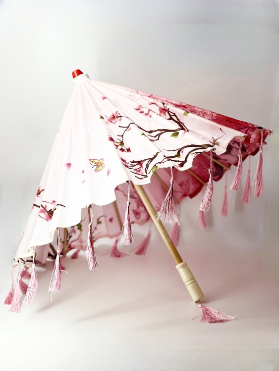 Зонтик Китайский большой розовый Зонтик Китайский большой розовый