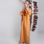 Африканское платье-туника | Венец из перьев
