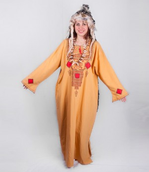 Африканское платье-туника | Венец из перьев