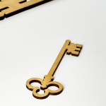 Ключ Буратино маленький золотой