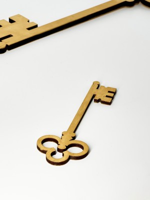 Ключ Буратино маленький золотой