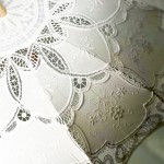 Зонт белый ажурный Зонт белый ажурный