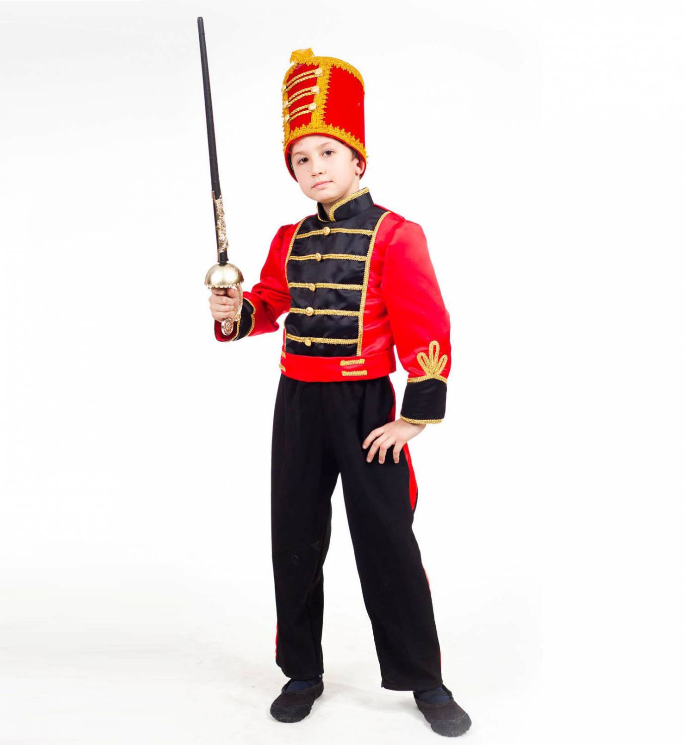Костюм гусара, детский новогодний, карнавальный костюм Гусара, фирмы Шампания, артикул Н68781