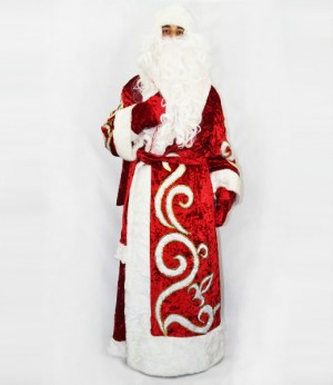 Дед Мороз из муарового бархата