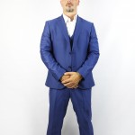 Костюм классический мужской тройка темно-синий