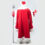 Карнавальный костюм «Дед Мороз королевский» серебро ПРОДАЖА
