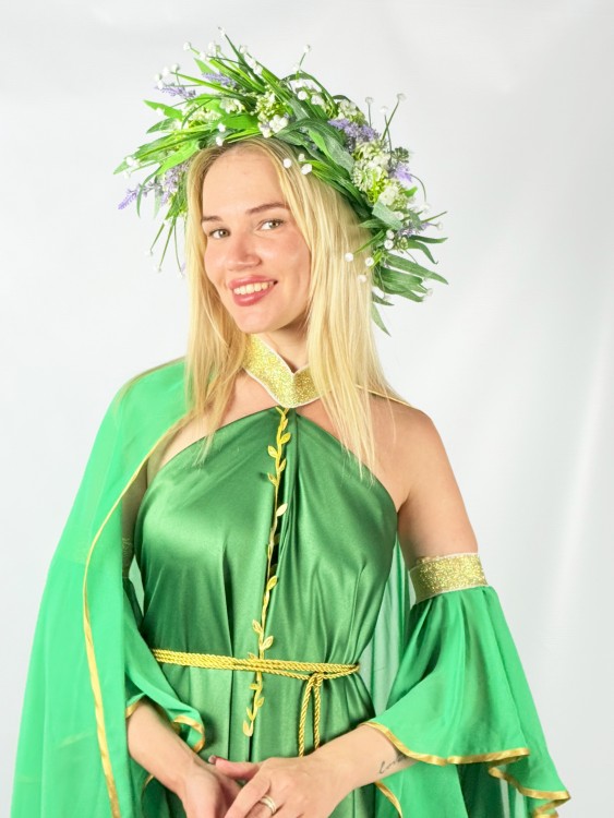 Платье зеленое 