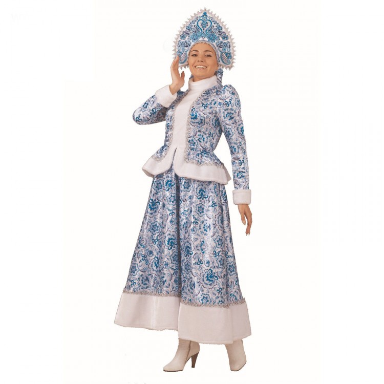 Карнавальный костюм Снегурочка гжель ПРОДАЖА
