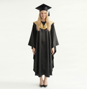 Мантия с золотым воротником