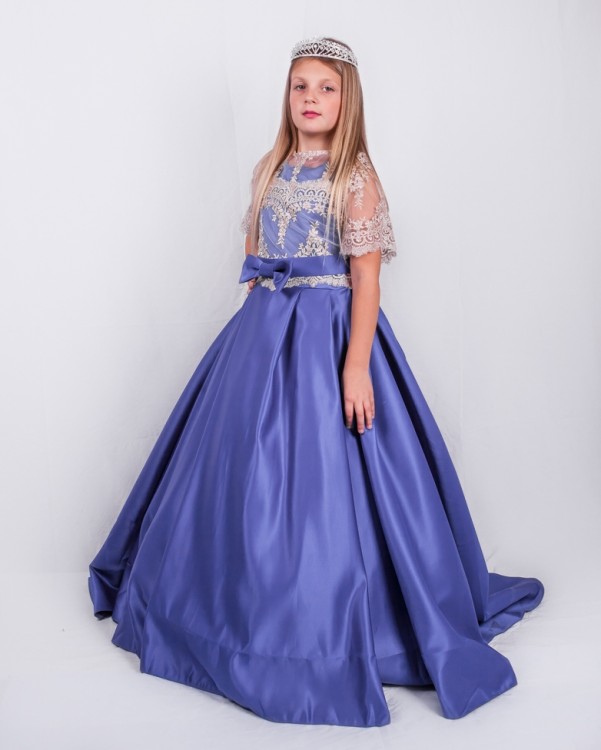 платье Стефания синее
