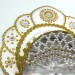 Кокошник бело-золотой с жемчугом